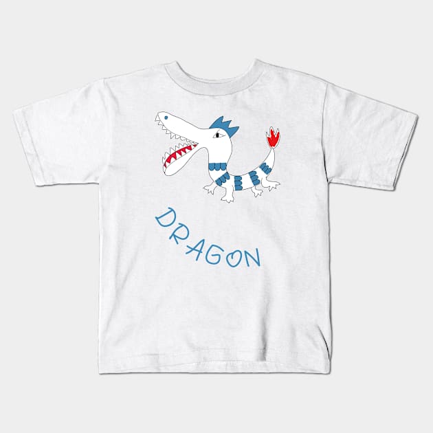 DRAGON an imaginary animal Kids T-Shirt by FunnyFunPun